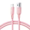 Joyroom Multi-Color Series USB-A auf USB-C Schnelllade- und Datenkabel, 100W, 1m, Pink (S-A34)