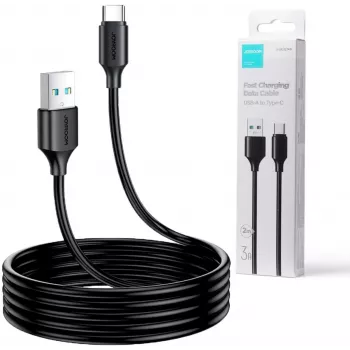 JOYROOM S-UC027A9 USB-A auf USB-C Kabel 2M Schwarz 3A Schnellladung & Datensynchronisation