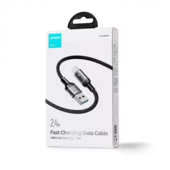Joyroom USB-A auf Lightning Kabel, 2,4A, 1,2m, Schwarz (S-UL012A10)