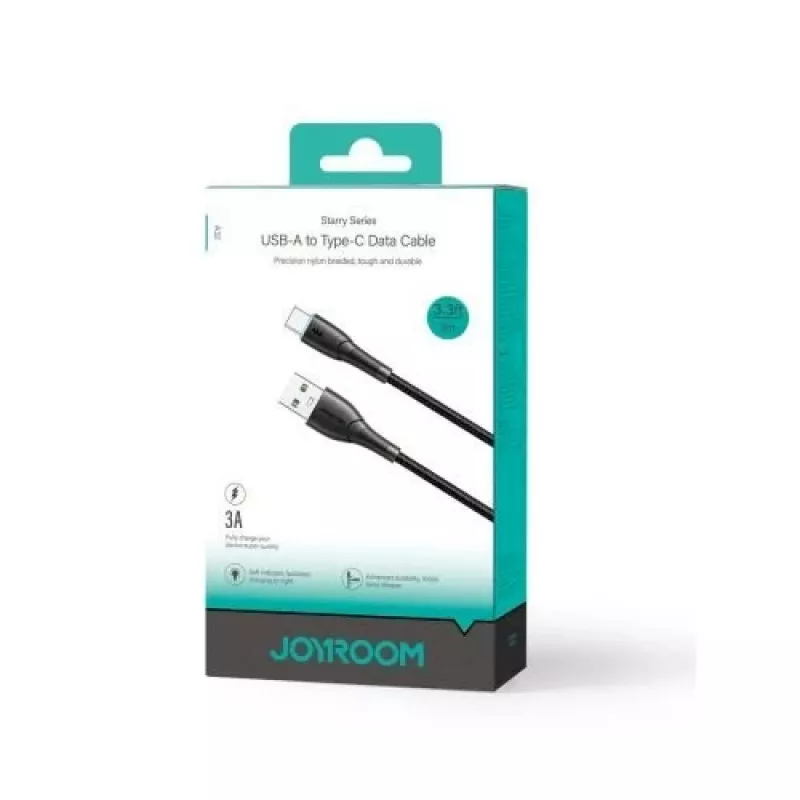 JOYROOM USB-A auf USB-C Kabel Starry Series, 480 Mbps, 3A, 1m, Schwarz (SA32-AC3)