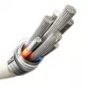 Joyroom S-A53 USB-C-auf-Lightning-Kabel mit fluoreszierender Spitze, 1,2 m, 30 W, Beige