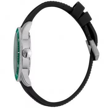 JUST CAVALLI MAN JC1G179P0015 42mm Quarz-Analoguhr - Schwarzes Zifferblatt, Lederarmband