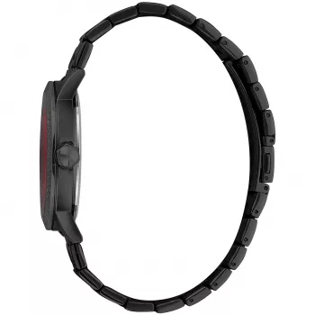 JUST CAVALLI MAN Uhr JC1G216M0065 42mm Schwarzes Zifferblatt Lederarmband Quarz