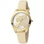 JUST CAVALLI Damenuhr JC1L210L0015 32mm silbernes Zifferblatt braunes Lederarmband