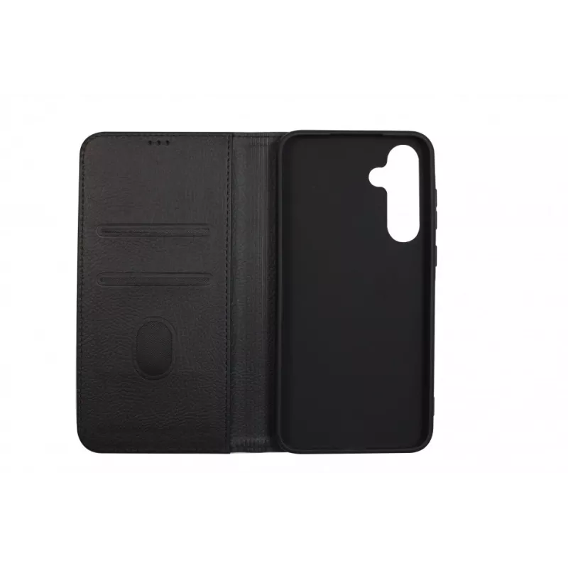 JUST MUST JM Stand Flip Case für Samsung Galaxy A35 5G, Schwarz
