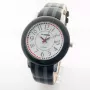 K&BROS Unisex Analog-Quarz-Uhr 9426-2-435 43mm Schwarzes Zifferblatt Lederarmband