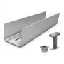 K2 Systems RailConnector Ultra Light Innenschienenverbinder für SolidRail und CrossRail - Aluminium, vormontiert