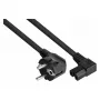 Kabelmeister 3m Netzkabel, CEE 7/7 Schuko auf IEC C15, 90° gewinkelt, Schwarz