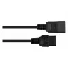 Kabelmeister SK2090-S030 Cold Device Extension Cable C20 auf C19, 3m, Schwarz