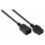 Kabelmeister SK2090-S030 Cold Device Extension Cable C20 auf C19, 3m, Schwarz