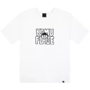 Kamuflage Cashout T-Shirt Weiß Größe M