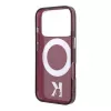 Karl Lagerfeld IML Ring Stand 360 Kameo Metal MagSafe-Hülle für iPhone 18 Pro Max / 17 Pro Max Burgundy