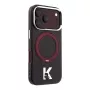 Karl Lagerfeld IML Ring Stand 360 Kameo Metal MagSafe-Hülle für iPhone 18 Pro Max / 17 Pro Max Burgundy