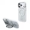 Karl Lagerfeld iPhone 18 Pro Max / 17 Pro Max MagSafe IML Ring Stand 360 Kameo Metal Transparente Hülle
