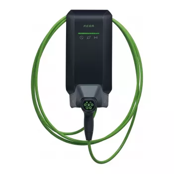 KEBA KeContact P40 Schwarz 11kW 3-Phasen EV-Ladestation mit 6m Typ-2-Kabel und BLE