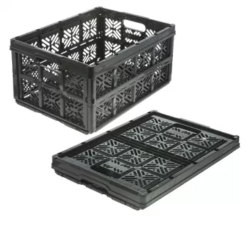 keeeper Faltbox ida, 32 L, Schwarz, Traglast bis zu 16 kg, 48 x 35 x 23 cm