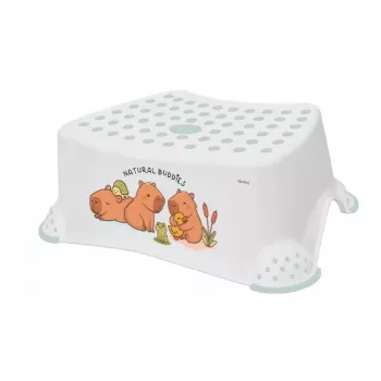 keeeper Kinder-Tomek Cute Capybara Tritthocker, 40,5 x 28,5 x 14 cm, 80 kg, Weiß
