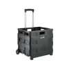 keeeper Olli Faltbarer Einkaufswagen 65L Schwarz, Traglast 35 kg