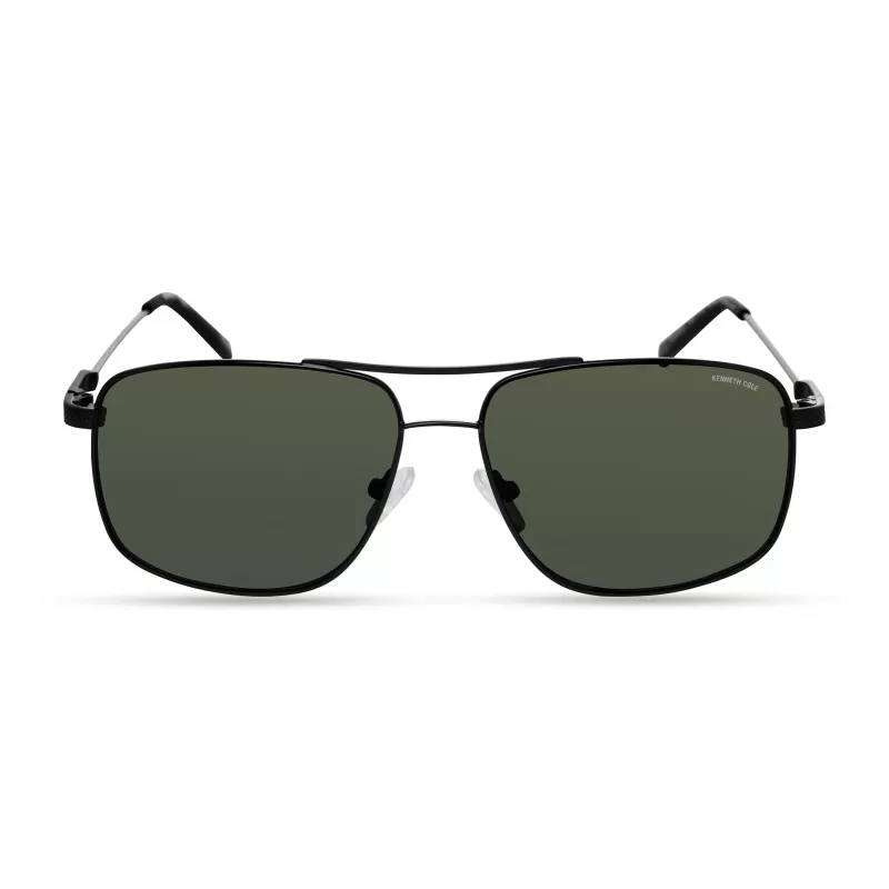 Kenneth Cole Herren-Sonnenbrille KC2969-5902N – Schwarzes Gestell, Graue Gläser, UV400-Schutz