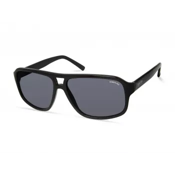 Kenneth Cole Herren-Sonnenbrille KC2986-5805A - Schwarzer Rahmen, graue Gläser, 58 mm