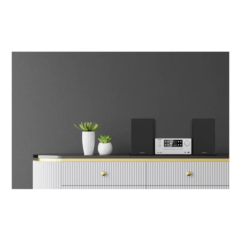 Kenwood M-925DAB-S Home-Audio-Mikrosystem 50 W Silber/Schwarz