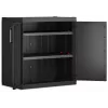 Keter Detroit XL Low Cabinet 89x93x54 cm Schwarz/Grau