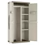 KETER EXCELLENCE XL IT Wardrobe - Hochschrank, 4 Einlegeböden, Grau/Schwarz, 630 L