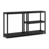 KETER Kunststoff-Bücherregal 5 Regalböden XL 90 x 60 x 187 cm Grau/Schwarz