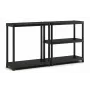 KETER Kunststoff-Bücherregal 5 Regalböden XL 90 x 60 x 187 cm Grau/Schwarz