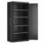KETER WARDROBE DETROIT XL HIGH 89x182x54cm Schwarz/Grau