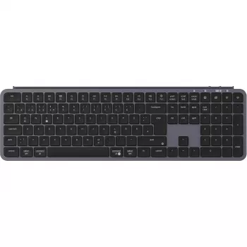 KEYCHRON B6 Pro Low-Profile Wireless Mechanical Keyboard (Grey/Black, German Layout, Scissor Switch)
