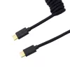 Keychron Coiled Aviator Cable - Schwarz/Gerade