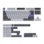 Keychron Double Shot KSA PBT Tastenkappen-Set, dark grey/white smoke