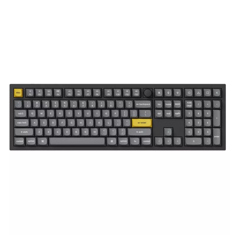 Keychron Double Shot PBT OSA vollständiges Tastenkappen-Set, dunkelgrau