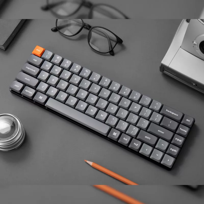 Keychron K7 Max QMK/VIA 65% Kabellose mechanische Tastatur | Rote Schalter