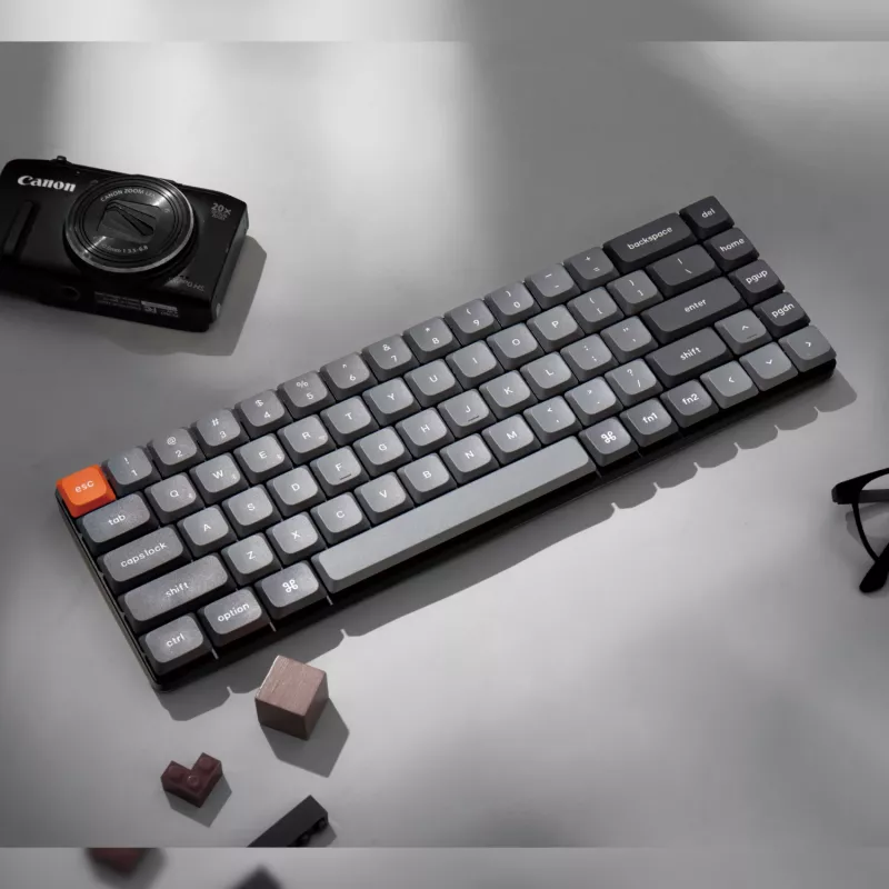 Keychron K7 Max QMK/VIA 65% Kabellose mechanische Tastatur | Rote Schalter