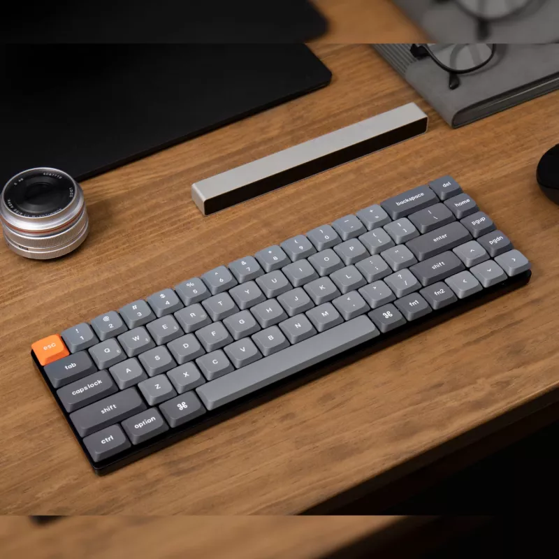 Keychron K7 Max QMK/VIA 65% Kabellose mechanische Tastatur | Rote Schalter