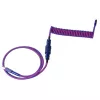 Keychron Premium Coiled Aviator USB-Kabel Typ-C + USB-A Adapter, abnehmbarer Aviator-Stecker, 108 cm
