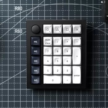 Keychron Q0 Max QMK Gateron Jupiter Banana RGB Kabelloses Custom-Nummernfeld Shell Weiß