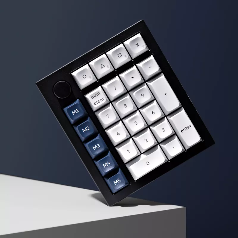 Keychron Q0 Max QMK Gateron Jupiter Banana RGB Kabelloses Custom-Nummernfeld Shell Weiß