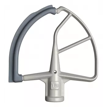 KitchenAid 5KFE7T Flex Edge Beater für Küchenmaschine – Weiß mit grauer Silikonkante
