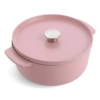 KitchenAid Emaille-Gusseisen-Bräter mit Deckel, 26 cm, Pink