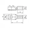 KLAU Crimp Kabelschuh 112R12 240mm² M12 galvanisch verzinnt