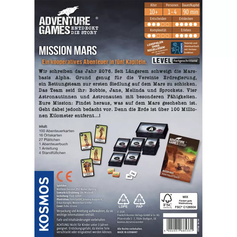 KOSMOS Abenteuerspiele – Mission Mars