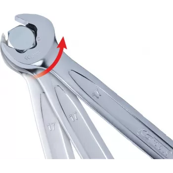 KS TOOLS DUO GEARplus Ratschen-Ringmaulschlüssel, 30 mm (503.5228)