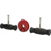 KS Tools Einziehdraht-Griff-Set, 3-teilig, flexible Federstahlschäfte, ergonomische 2-Komponenten-Griffe, 160/180/200 mm, BT681150