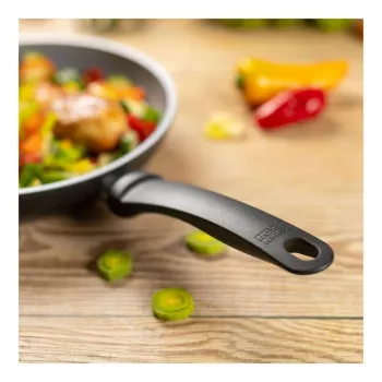 Kuhn Rikon EASY CERAMIC Bratpfanne 24 cm - Keramik-Antihaft, induktionsgeeignet, schwarz