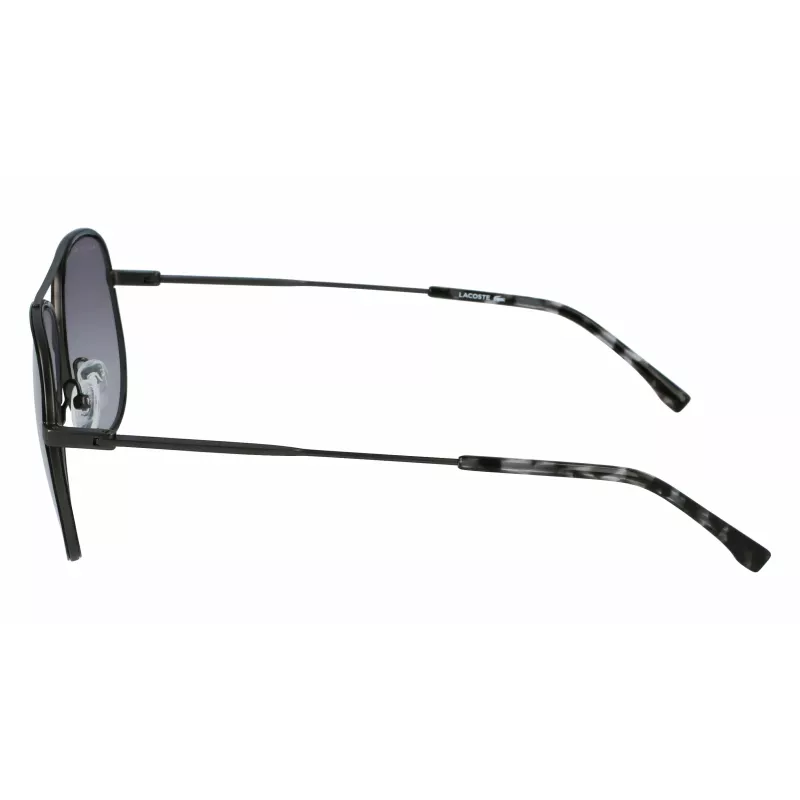 Lacoste L247S021 Herren-Sonnenbrille - Schwarzer Rahmen, graue Gläser, 59 mm
