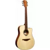 Lag GLA Tramontane 70 DC Dreadnought Cutaway Akustik-E-Gitarre - Natur