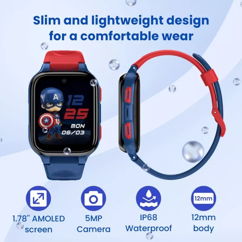 LAGENIO AI Kids Watch K9 4G Blau